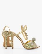 Wow Shoes Сандали на ток Genetor Златни