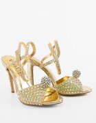 Wow Shoes Сандали на ток Genetor Златни