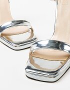 Wow Shoes Сандали на ток Grigo 2 Сребърни