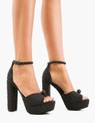 Wow Shoes Сандали на ток Gruyah Черни