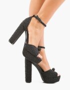 Wow Shoes Сандали на ток Gruyah Черни