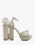 Wow Shoes Сандали на ток Gruyah Сребърни