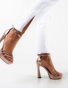 Wow Shoes Сандали на ток Hana Розови