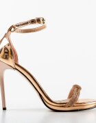 Wow Shoes Сандали на ток Hana Златни