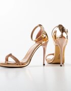 Wow Shoes Сандали на ток Hana Златни