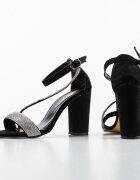 Wow Shoes Сандали на ток Heze Черни