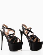 Wow Shoes Сандали на ток Kai 2 Черни