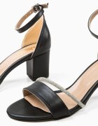Wow Shoes Сандали на ток Kasty Черни