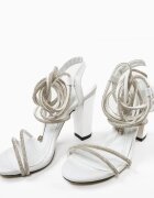 Wow Shoes Сандали на ток Leleren Бели