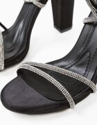 Wow Shoes Сандали на ток Leleren Черни