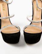 Wow Shoes Сандали на ток Patrysya 2 Черни