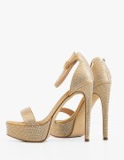 Wow Shoes Сандали на ток Pycre Златни