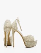 Wow Shoes Сандали на ток Roling Бели