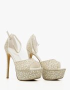 Wow Shoes Сандали на ток Roling Бели