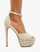 Wow Shoes Сандали на ток Roling Бели