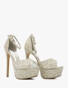 Wow Shoes Сандали на ток Roling Сребърни