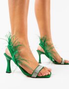 Wow Shoes Сандали на ток Salcia Зелени