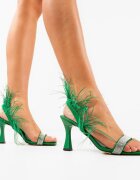 Wow Shoes Сандали на ток Salcia Зелени
