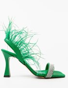Wow Shoes Сандали на ток Salcia Зелени