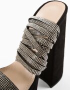 Wow Shoes Сандали на ток Strap Черни