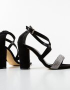 Wow Shoes Сандали на ток Terna Черни