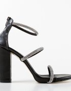 Wow Shoes Сандали на ток Uiska Черни