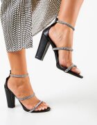 Wow Shoes Сандали на ток Uiska Черни