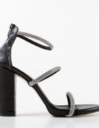 Wow Shoes Сандали на ток Uiska Черни