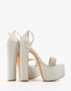 Wow Shoes Сандали на ток Valenby Сребърни