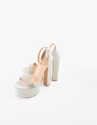 Wow Shoes Сандали на ток Valenby Сребърни