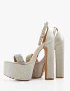 Wow Shoes Сандали на ток Valenby Сребърни