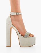 Wow Shoes Сандали на ток Valenby Сребърни