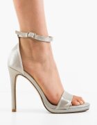 Wow Shoes Сандали на ток Versed Сребърни