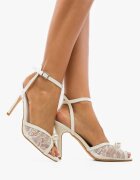 Wow Shoes Сандали на ток Yre Бели