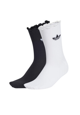 adidas Дълги чорапи Ruffle Sock 2P JD5623 Бял - Mera.bg