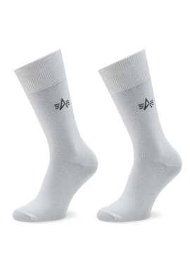 Alpha Industries Комплект 3 чифта дълги чорапи мъжки Basic 118929 Бял - Mera.bg