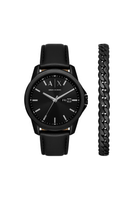 Armani Exchange Часовник Banks Gift Set AX7147SET Черен - Mera.bg