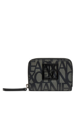 Armani Exchange Малък дамски портфейл XW001608 AF15324 M2008 Черен - Mera.bg