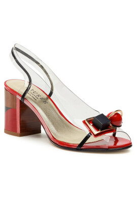 Azurée Сандали Madere 9Cr Vernis Noir/Vernis Rouge/Motif Rouge 01 - Mera.bg