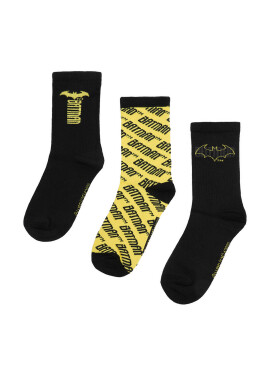 Batman Дълги чорапи CEO-ACCCS-AW25-205WBBAT(3-PACK) Черен - Mera.bg