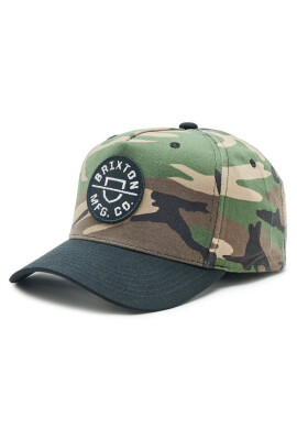 Brixton Шапка с козирка Crest 11001 Camo Sirplis/Black - Mera.bg