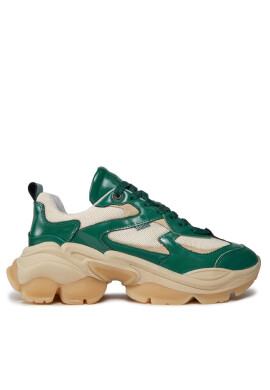 Bronx Сникърси Platform sneakers 66461B-OA Emerald Green/Oatmilk 3735 - Mera.bg