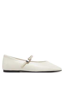 Calvin Klein Балеринки Ballerina New Buckle - Lth HW0HW02483 Бежов - Mera.bg