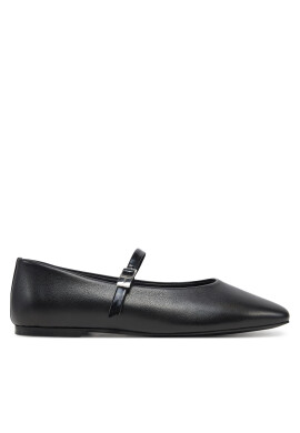 Calvin Klein Балеринки Ballerina New Buckle - Lth HW0HW02483 Черен - Mera.bg