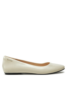 Calvin Klein Балеринки Round Ballerina HW0HW02449 Екрю - Mera.bg