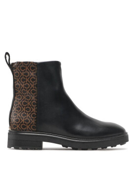Calvin Klein Боти Cleat Ankle Boot Mono Mix HW0HW01313 Black/Brown Mono BLK - Mera.bg