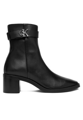 Calvin Klein Боти Block Heel Boot W/ Metal Logo HW0HW02591 Черен - Mera.bg