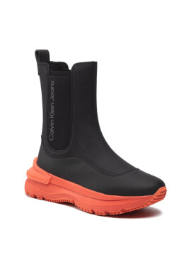 Calvin Klein Боти тип челси Chunky Runner Chelsea Boot YW0YW00808 Black/Coral Orange 0GX - Mera.bg