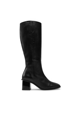 Calvin Klein Ботуши Heel Knee Boot 50 W/Ml Lth HW0HW02321 Черен - Mera.bg