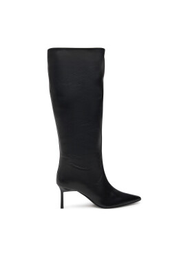 Calvin Klein Ботуши Heel Knee Boot 70 Lth HW0HW02162 Черен - Mera.bg
